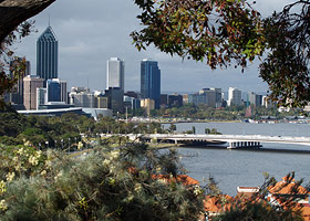View from King"s Park towards Perth CBD